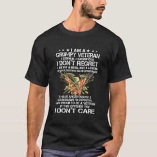 Camiseta Sou Um Veterano Engraçado Que Servi, Não Sacrifiqu