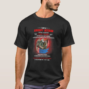 Camiseta Sou Um Veterano Engraçado Que Servi, Sacrifiquei N