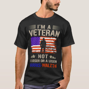 Camiseta Sou um Veterano, não um Sucker ou perdedor Anti Tr