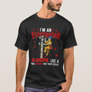 Camiseta Sou um vovô eletricista engraçado, mas muito mais