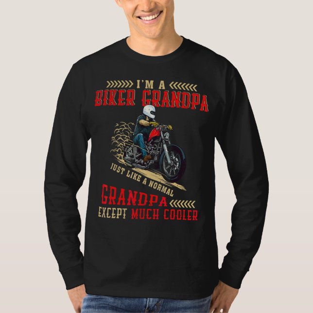 Camiseta Sou um vovô normal, exceto muito coco (Frente)