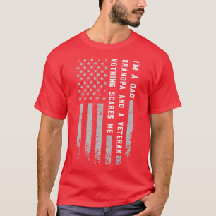 Camiseta Sou um vovô pai e um avô veterano