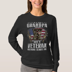 Camiseta Sou um vovô Pai e um veterano nada assusta