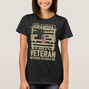 Camiseta Sou Um Vovô Pai E Um Veterano Nada Assustador