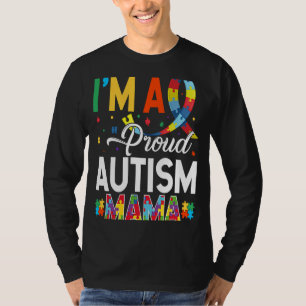 Camiseta Sou uma Autismo Orgulhosa Mama Correspondente à Co