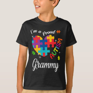 Camiseta Sou Uma Avó Autista Orgulhosa Correspondência Cons