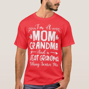 Camiseta Sou uma avó e uma vovó Excelente sem cicatriz