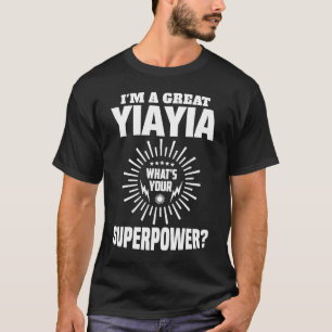 Camiseta Sou uma avó Excelente Yiayia Engraçada