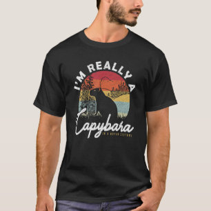 Camiseta Sou uma Capybara em um Figurino Humano Cute Capyba