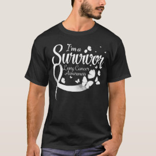 Camiseta Sou uma costela de consciência de Cancer pulmonar