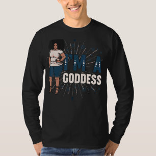 Camiseta Sou uma Deusa Melanin Black Sista Bbw Rainha Bonit