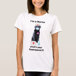Camiseta Sou uma enfermeira super enfermeira de cães