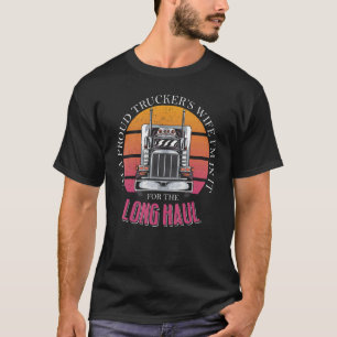 Camiseta Sou uma esposa de um caminhoneiro orgulhoso e esto