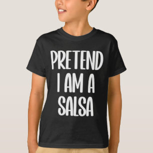 Camiseta Sou uma fantasia de Salsa Halloween
