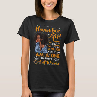 Camiseta Sou uma Festa de aniversário de "Novembro Rapariga