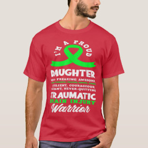 Camiseta Sou uma Filha Orgulhosa Traumática Ferida no Céreb