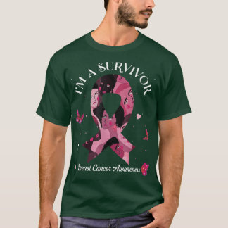 Camiseta Sou uma fita rosa de consciência sobre Cancer de s