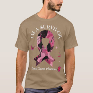 Camiseta Sou uma fita rosa de consciência sobre Cancer de s