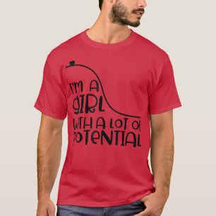 Camiseta Sou uma garota com muita energia física potencial