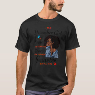 Camiseta Sou uma garota de dezembro mais forte do que você