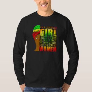 Camiseta Sou Uma Garota Jamaicana Orgulhosa Mulheres Jamaic