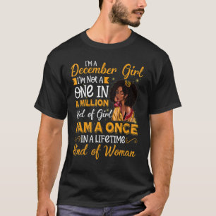 Camiseta Sou uma garota negra de dezembro, mulheres sagitta