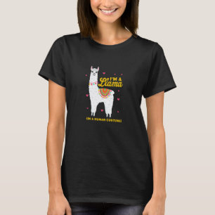 Camiseta Sou Uma Lhama Em Um Traje Humano De Halloween Anim
