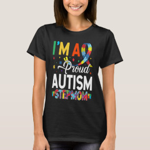 Camiseta Sou uma Madrasta Orgulhosa do Autismo Combinando C