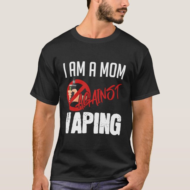 Camiseta Sou Uma Mãe Contra Vaper Do Vaper. (Frente)