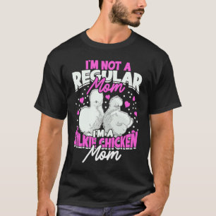 Camiseta Sou uma mãe de frango Silkie Aves Silkie Frango Se