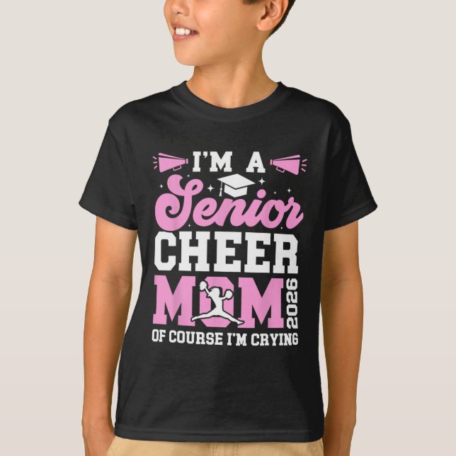 Camiseta Sou uma mãe de líder de torcida sênior 2026 Lidera (Frente)