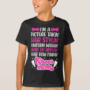 Camiseta Sou uma mãe de torcida de uma mãe de líder de torc