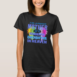 Camiseta Sou uma mãe orgulhosa de uma filha maravilhosa no 