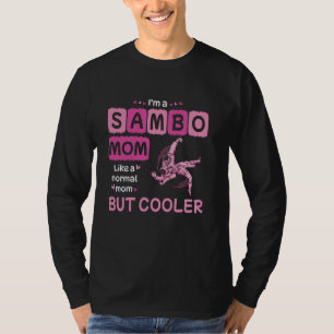 Camiseta Sou uma mãe Sambo como uma mãe normal, mas mais le