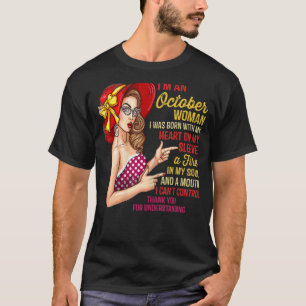 Camiseta Sou uma mulher de outubro Em outubro Vestimos rosa