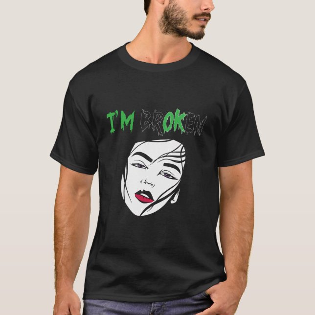 Camiseta Sou Uma Mulher Mental Quebrada Sensibilização Ment (Frente)