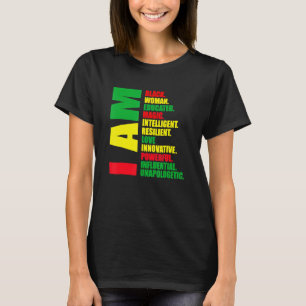 Camiseta Sou Uma Mulher Negra Educada Melanina História Neg