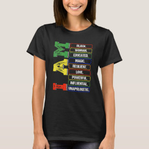 Camiseta Sou Uma Mulher Negra Educada Melanina História Neg