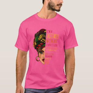 Camiseta Sou uma mulher sagitário, tenho três dias e dias.