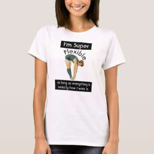 Camiseta Sou uma mulher sarcástica super flexível e sarcást