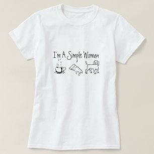 Camiseta Sou uma mulher simples