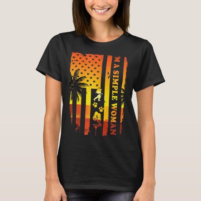 Camiseta Sou uma mulher simples (Frente)