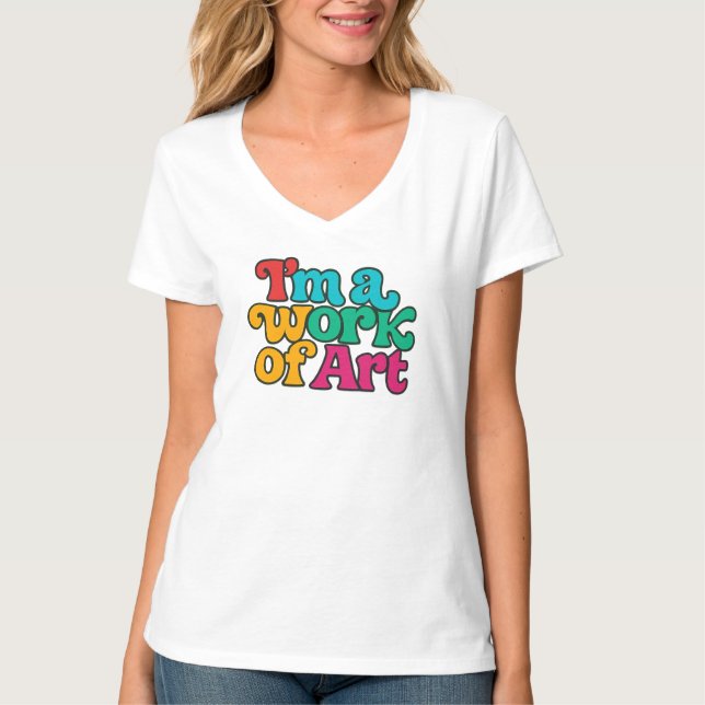 Camiseta Sou uma Obra de Arte (Frente)