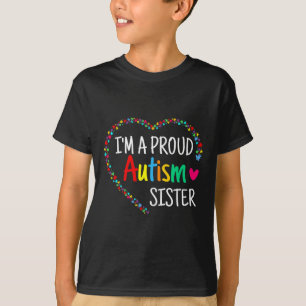 Camiseta Sou Uma Orgulhosa Irmã do Autismo Mulheres Present