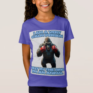 Camiseta Sou uma Pessoa Calma, mas no Anel sou um Animal