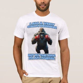 Camiseta Sou uma Pessoa Calma, mas no Anel sou um Animal
