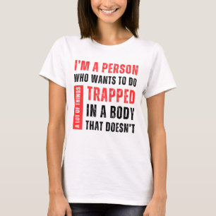 Camiseta Sou Uma Pessoa Que Quer Fazer Muitas Coisas Engraç