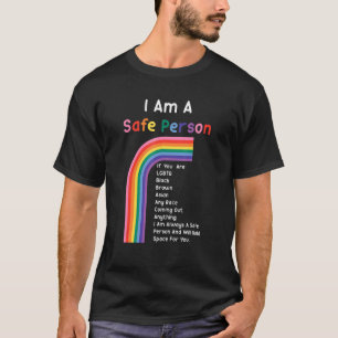 Camiseta Sou Uma Pessoa Segura Justiça Racial Igualdade Hum