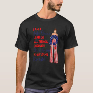 Camiseta Sou uma Rainha de julho Posso fazer tudo através d