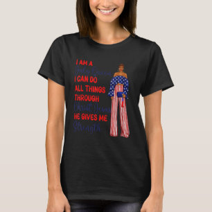 Camiseta Sou uma Rainha de julho Posso fazer tudo através d